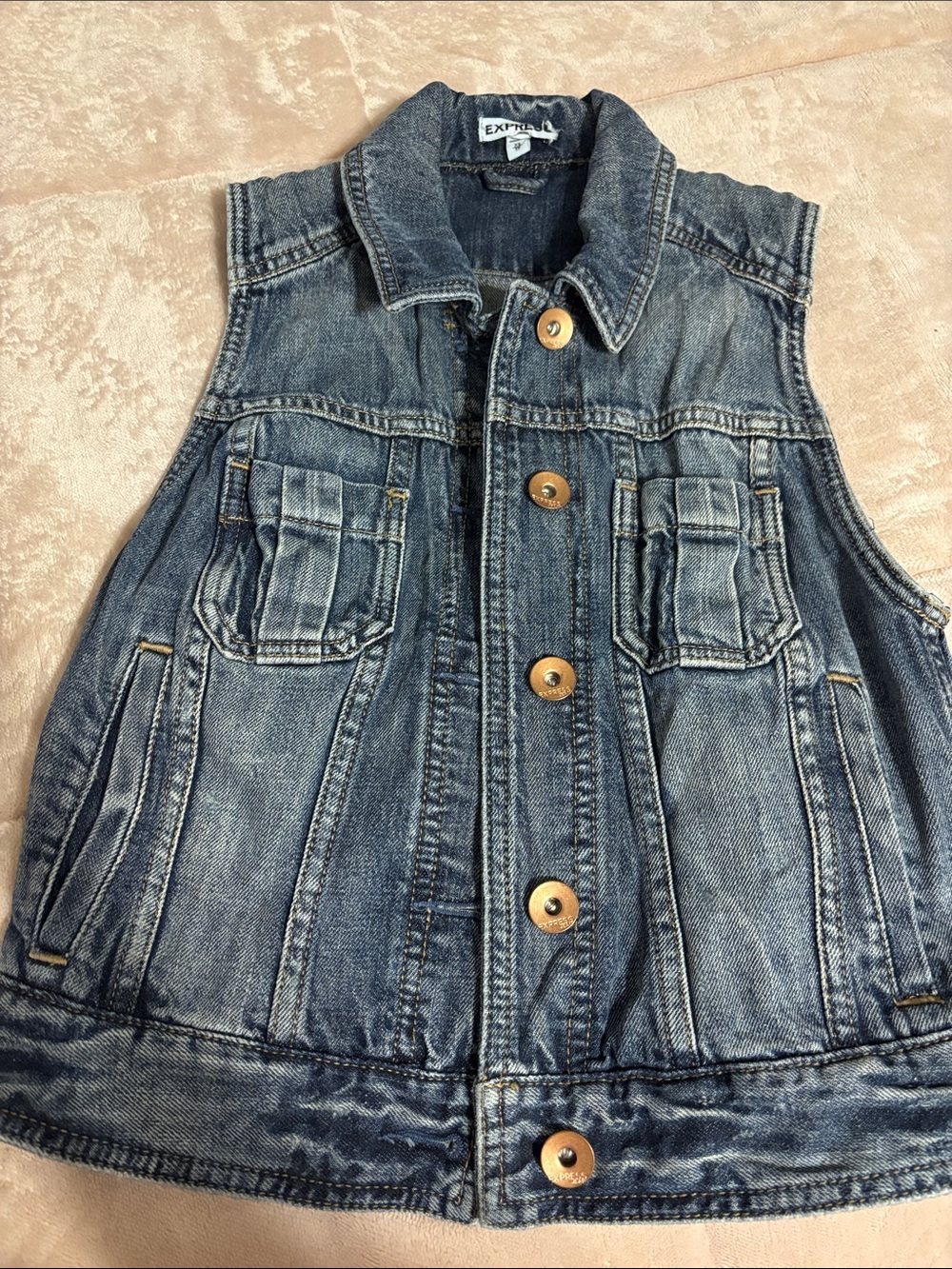 Vintage Express Jean Vest